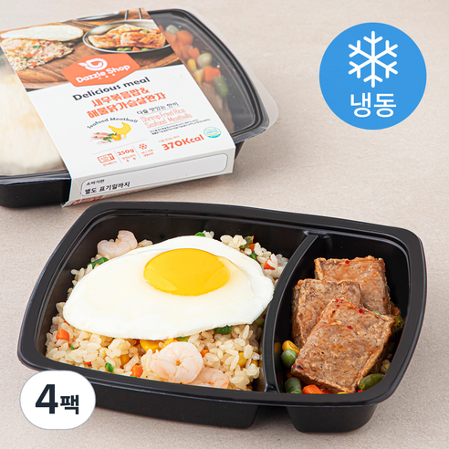 다즐샵 맛있는 새우볶음밥 & 해물 닭가슴살 완자 (냉동), 250g, 4팩