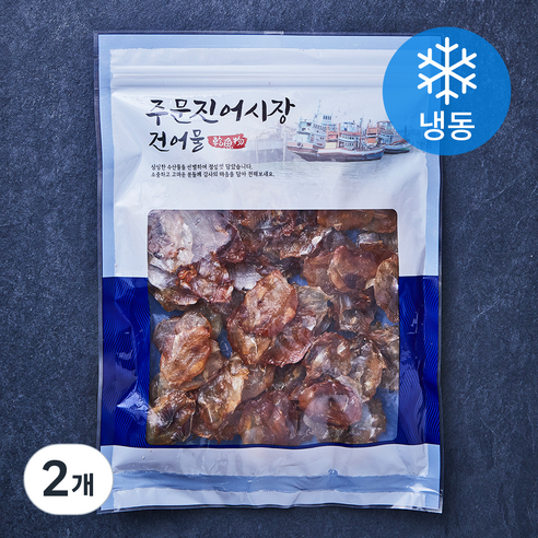 주문진어시장건어물 한입 쏙 구운 동전쥐포 (냉동), 2개, 200g