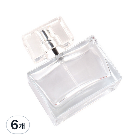 유리 향수 공병 30ml, 투명, 6개
