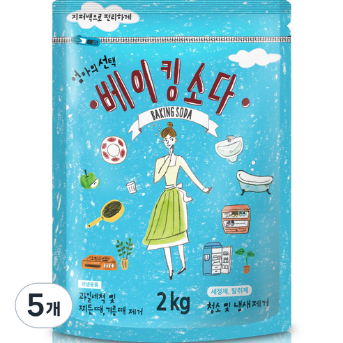 엄마의선택 베이킹소다, 2kg, 5개