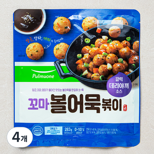 풀무원 꼬마 볼어묵 볶이, 4개, 283g
