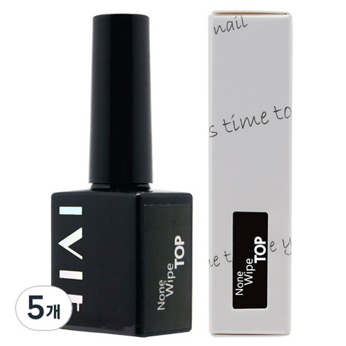 아이빛 베러톤 논와이프 네일 탑 젤 10ml, 5개