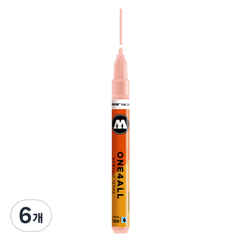 모로토우 원포올 아크릴 마카 2mm 127HS 207 skin pastel, 6개