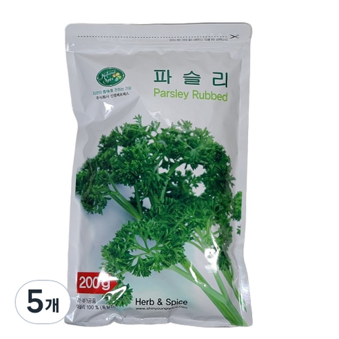내츄럴스파이스 파슬리 허브향신료, 200g, 5개