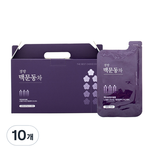 경방신약 맥문동차, 2.25L, 10개