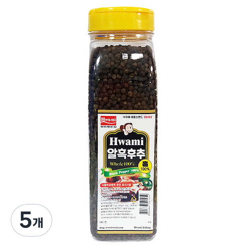 화미 알흑후추, 400g, 5개
