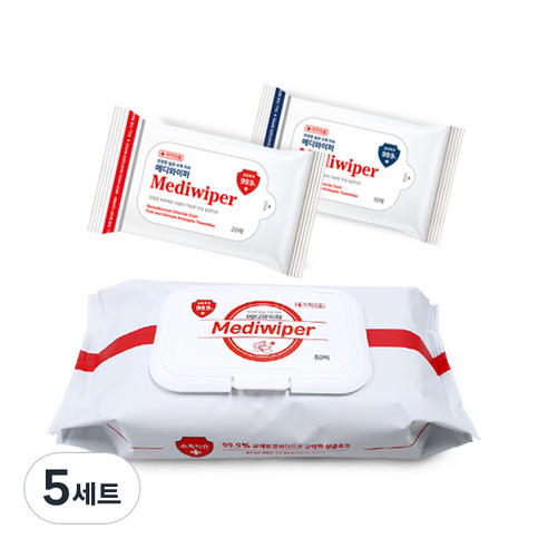 메디와이퍼 손소독 티슈: 언제 어디서든 간편하게, 안심하고 사용하는 위생 필수템