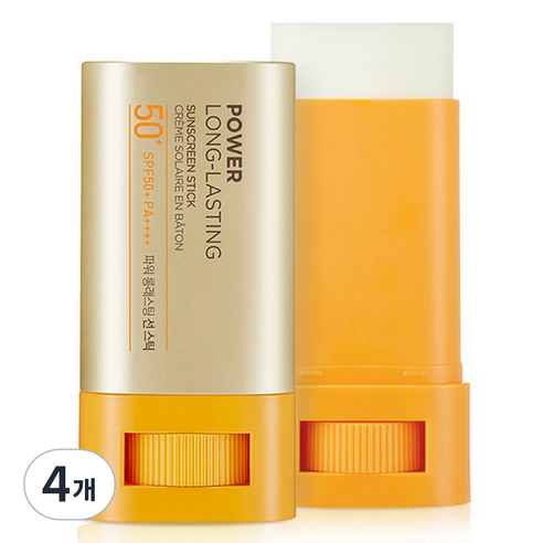 더페이스샵 파워 롱래스팅 선 스틱 SPF50+ PA++++, 18g, 4개