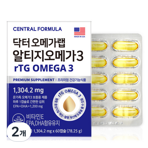 센트럴포뮬러 닥터 오메가랩 알티지 오메가3, 2개, 78.25g