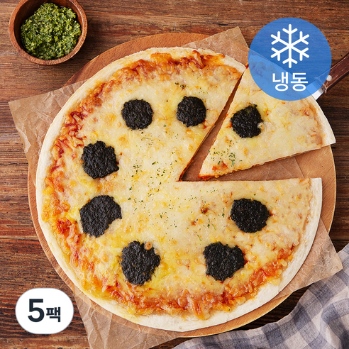 푸딩팩토리 마르게리따 씬 피자 (냉동), 320g, 1개입, 5개