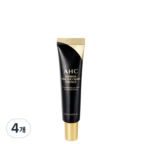 AHC 슈프림 리얼 아이크림 포 페이스, 12ml, 4개