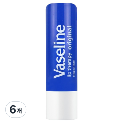 바세린 립테라피 스틱, 오리지널, 4.8g, 6개