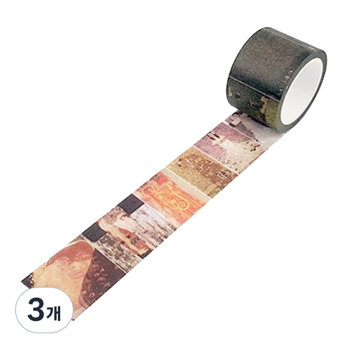 라이프포인트 명화 시리즈 마스킹 테이프 30mm x 8m, 클림트, 3개