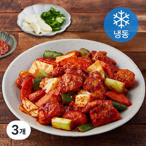 푸드어셈블 춘천식 닭갈비 밀키트 2~3인분 (냉동), 580g, 3개