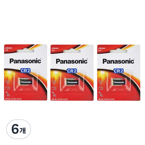 파나소닉 카메라용 리튬 건전지, 1개입, 6개