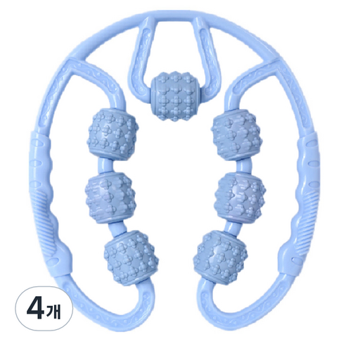 민민 7롤러 전신 마사지기, 4개, 블루
