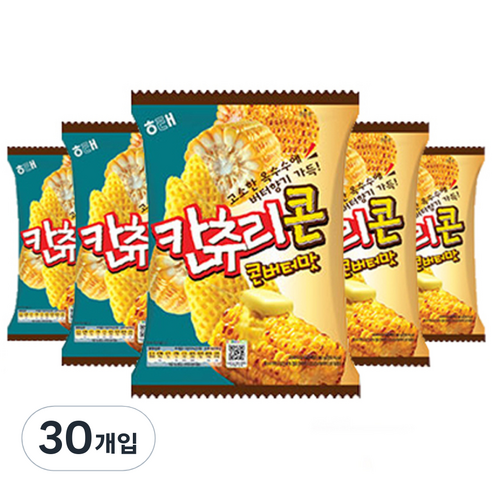해태제과 칸츄리콘 콘버터맛, 90g, 30개
