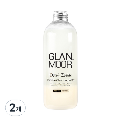 글랜무어 디톡 제올라이트 트럼블 클렌징 워터, 300ml, 2개