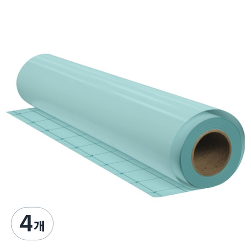 PVC 투명접착코팅지 유광 0.065T, 4개, 1000mm x 1m