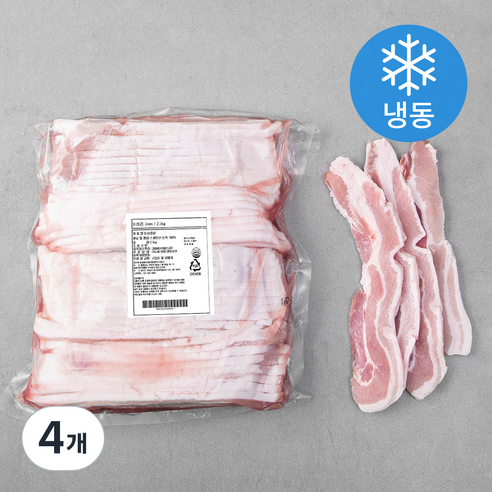 미트코리아 스페인 삼겹 7mm (냉동), 2.5kg, 4개