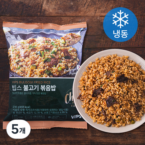 빕스 불고기 볶음밥 (냉동), 230g, 5개