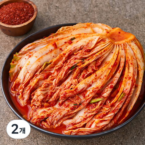 농가식품 포기김치, 1kg, 2개