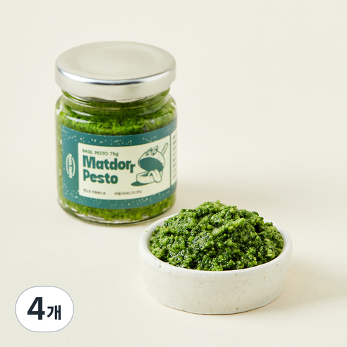 맷도르 바질페스토, 75g, 4개