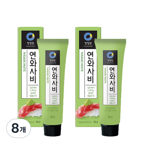 청정원 연와사비, 95g, 8개