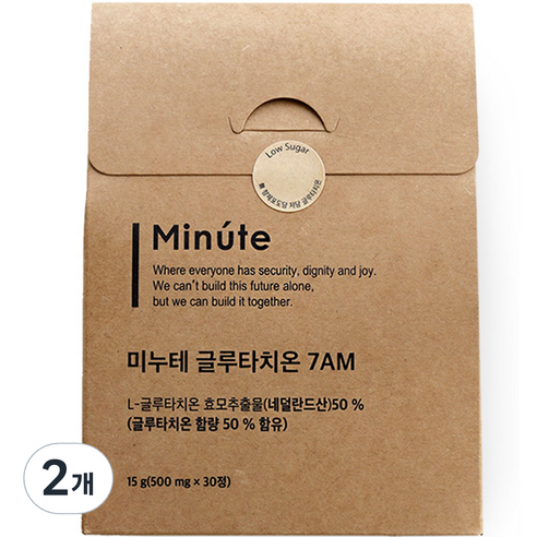 미누테 글루타치온 7AM 30p, 15g, 2개