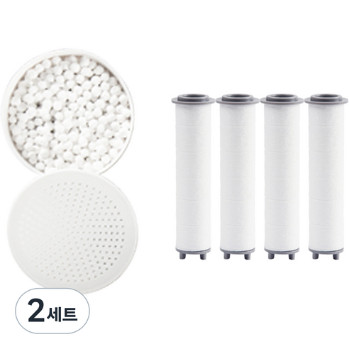 디허브 리필 세디먼트 필터 4p + 리필 염소제거키트, 2개
