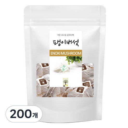 자연애푸드 팽이버섯 삼각티백 차, 1g, 100개입, 2개
