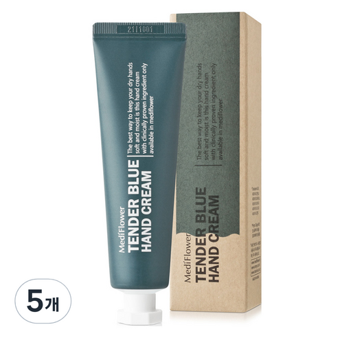 메디플라워 델리카 핸드크림 텐더블루, 30g, 5개