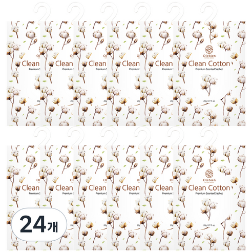 올레비엔 센티드 사쉐 클린코튼, 20g, 24개