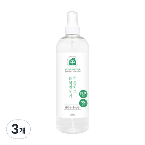 홈닥터 룸 & 에어 스프레이 피톤치드 & 악취제거, 3개, 500ml