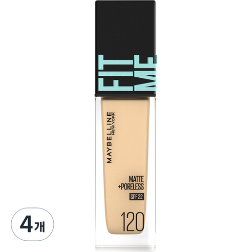 메이블린 핏미 매트 포어리스 에스피어프22 30ml, 클래식 아이보리, 4개
