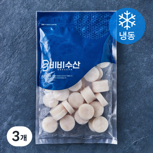 비비수산 가리비관자살 (냉동), 3개, 550g