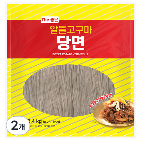 이엔푸드 알뜰 고구마 당면, 2개, 2.4kg
