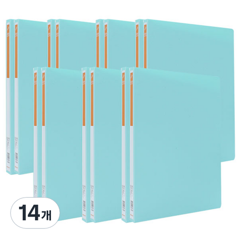 드림 PP 레버화일 A4 2p, 옥색, 14개