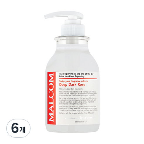 말콤 딥 다크로즈 트리트먼트, 520ml, 6개