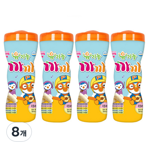 까까 유기농 곡물과자, 곡물, 40g, 8개