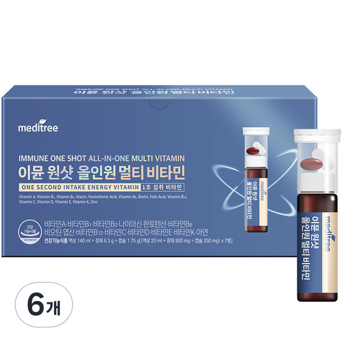 메디트리 이뮨 원샷 올인원 멀티비타민 7p, 7회분, 6개