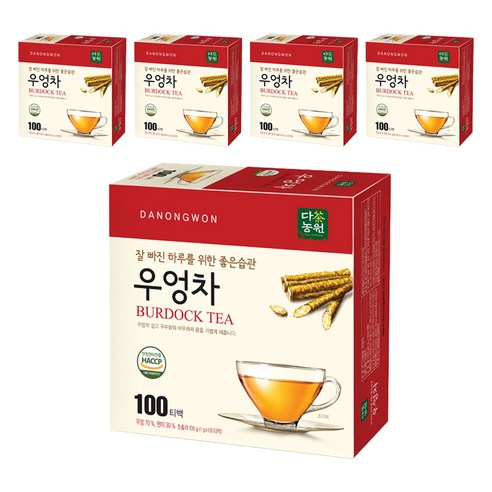 다농원 우엉차 티백, 1g, 100개입, 5개