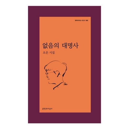 [문학과지성사]없음의 대명사 - 문학과지성 시인선 585, 문학과지성사, 오은