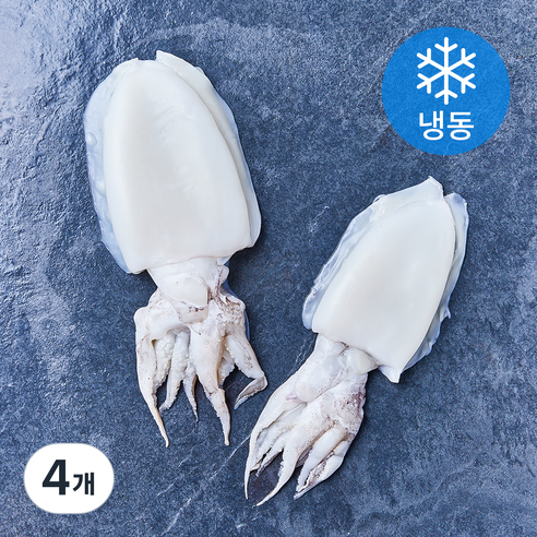 손질통 갑오징어 2미 (냉동), 4개, 200g