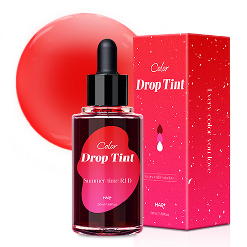 헤어플러스 컬러 드롭 틴트 헤어 메니큐어 50ml, 1개, 썸머타임레드