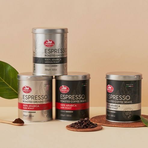 아침을 밝혀주는 향긋한 아로마와 풍부한 풍미의 사켈라 100% 아라비카 미디엄 로스트 분쇄 커피