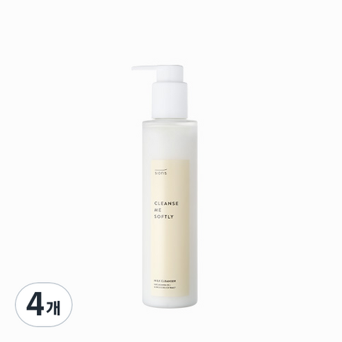 시오리스 클렌즈 미 소프틀리 밀크 클렌저, 4개, 200ml
