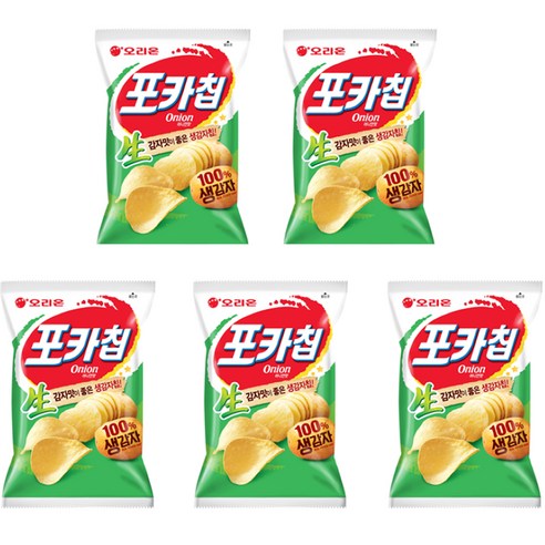 오리온 포카칩 어니언맛, 66g, 5개