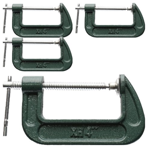 키모스리빙 고급 클램프 4인치 15.5 x 9.2 cm, 4개