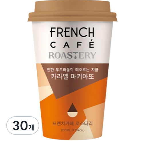 프렌치카페 로스터리 카라멜 마키아또, 30개, 1개입, 200ml